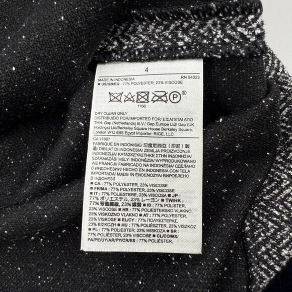 Banana Republic Herringbone High Waisted Pencil Skirt In Cocoon Gray / Black 4 - Picture 5 of 6